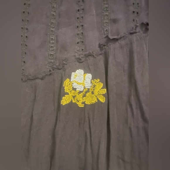 Free People Wild Horses Embroidered Babydoll Mini Dress - Picture 4 of 8